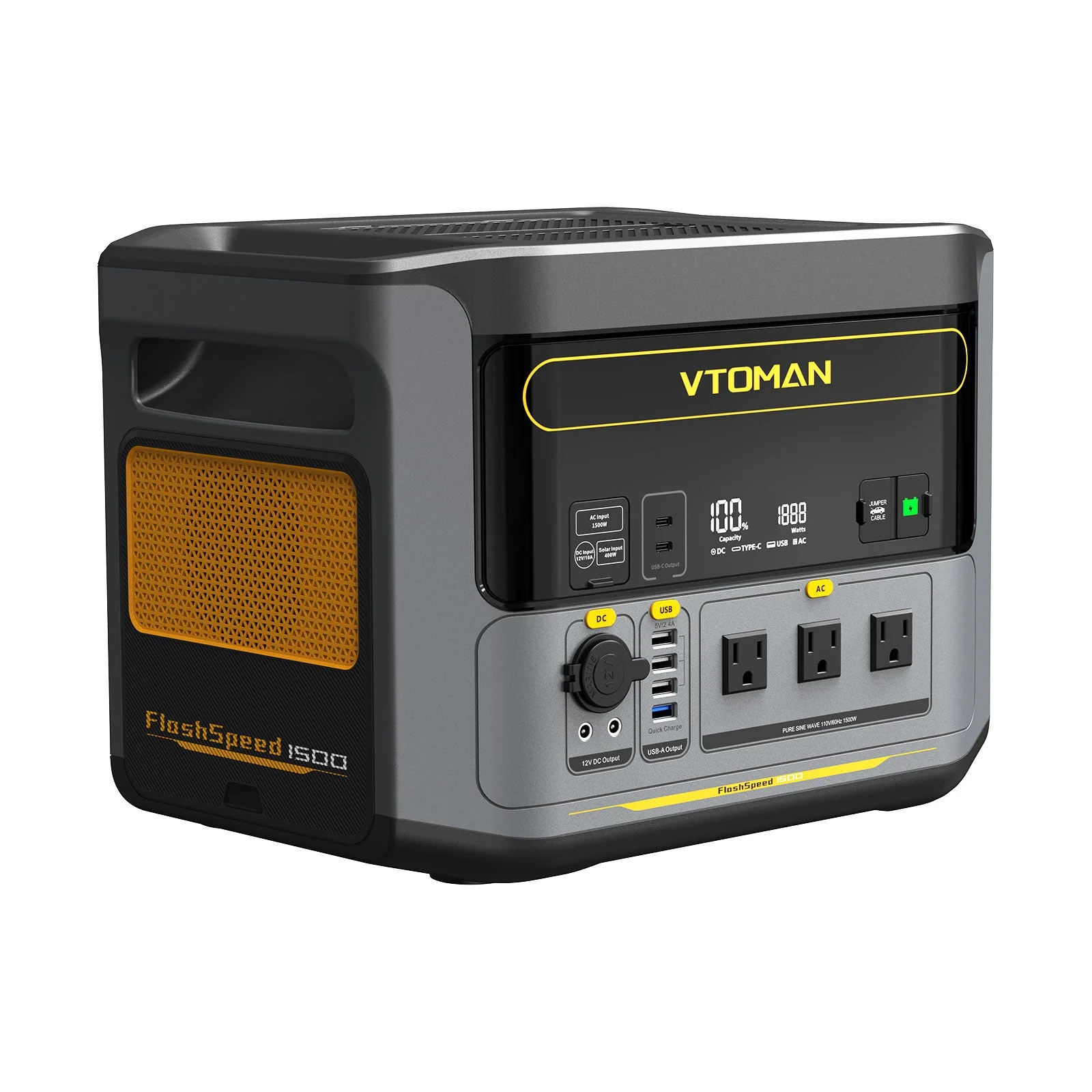 VTOMAN FlashSpeed 1500 with 400W Solar Panel - Image 5