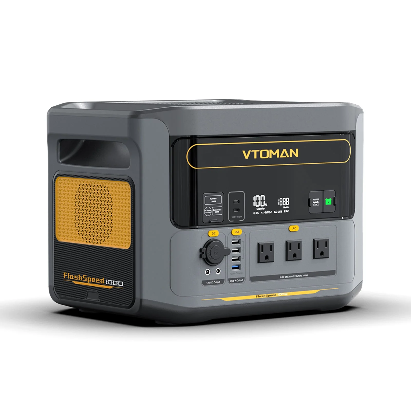 VTOMAN FlashSpeed 1000 with 110W Solar Panel - Image 3