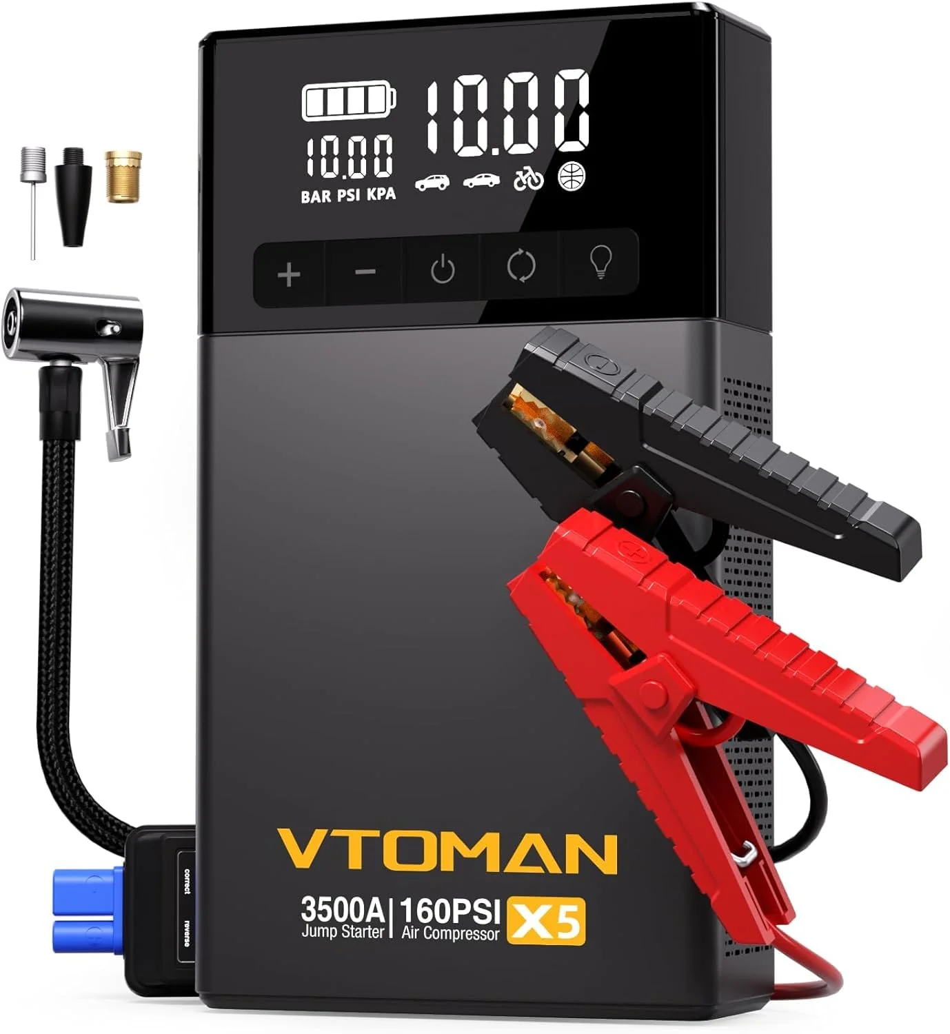 VTOMAN X5 Jump Starter with Air Compressor - Image 2
